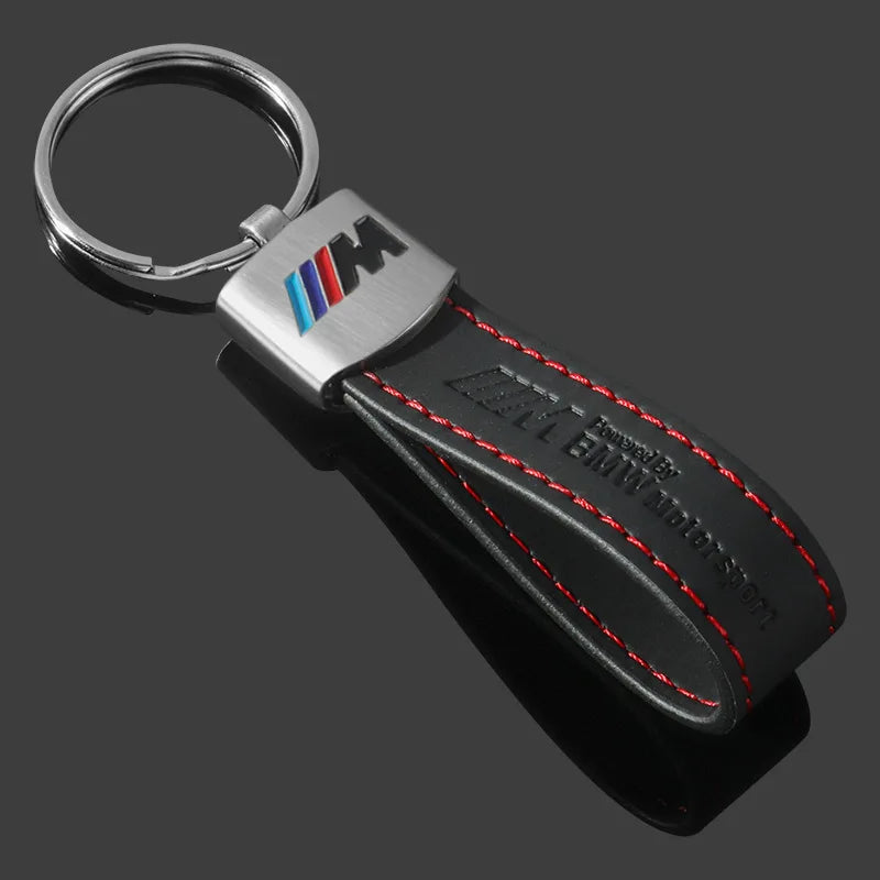 Leather key ring for BMW