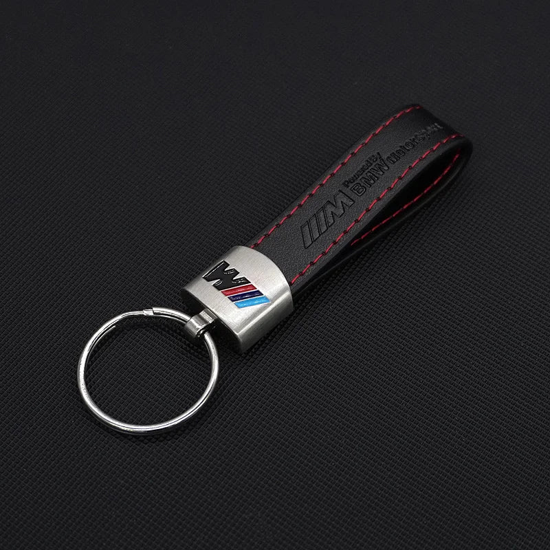 Leather key ring for BMW
