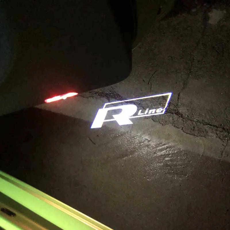 Proiettori logo porta auto a LED per VW Golf 5/6/7, R/GTI/GTD/GTE, Touareg, CC, Passat (B6 - B9), C6-C8
