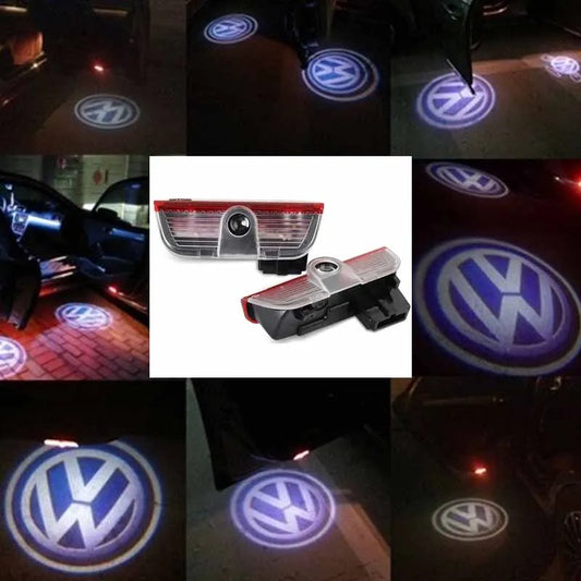 Proiettori logo porta auto a LED per VW Golf 5/6/7, R/GTI/GTD/GTE, Touareg, CC, Passat (B6 - B9), C6-C8