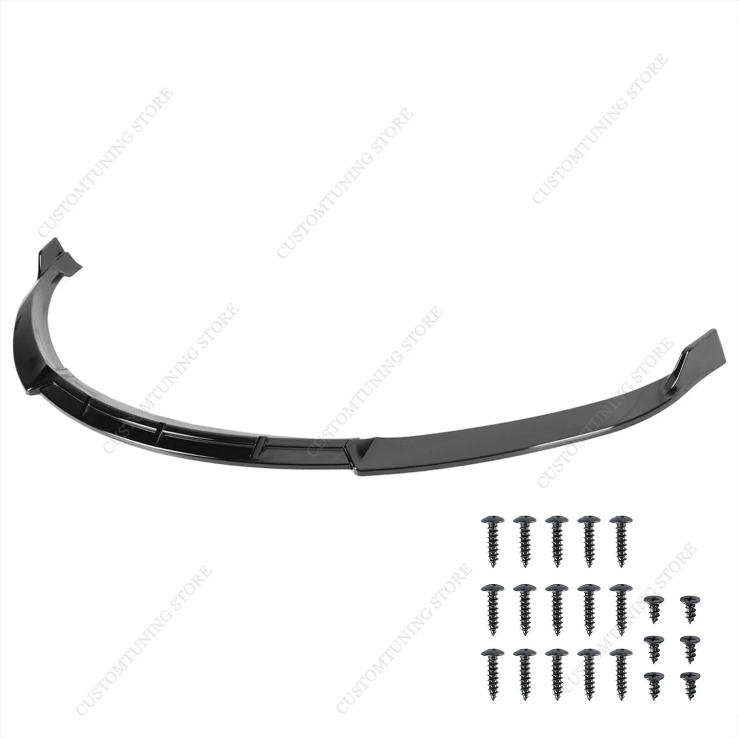 Lip Spoiler Anteriore Nero Lucido per Tesla Model S 2012-2020