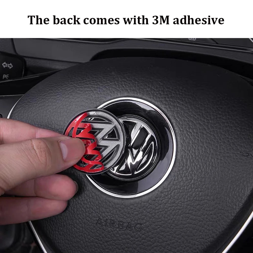 LOGO Emblema ABS Decorazione Auto Adesivo Per VW Golf GTI Passat B8 Polo Jetta Beetle Tiguan accessori auto