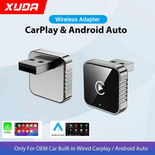 Wireless CarPlay and Android Auto Adapter – Plug & Play XUDA