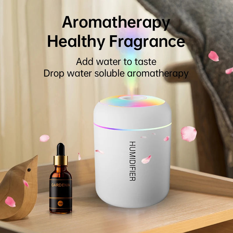 180ML Mini USB Humidifier Electric Aroma Diffuser Essential Oil Purifier Aromatherapy Mist Maker Car Lights