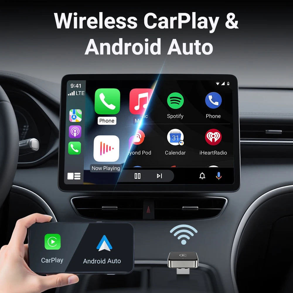 Adattatore Wireless CarPlay e Android Auto – Plug & Play XUDA
