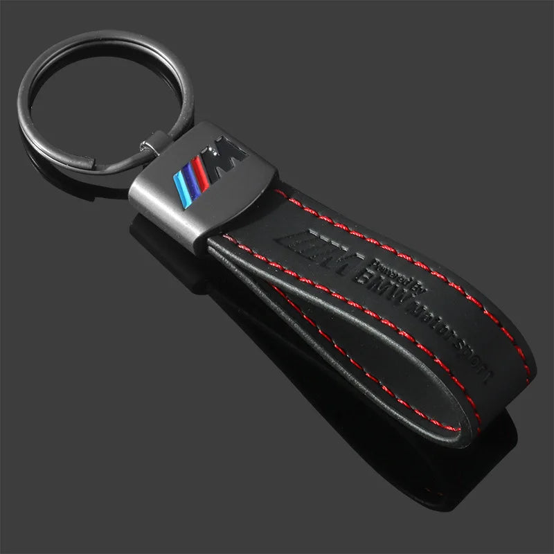 Leather key ring for BMW