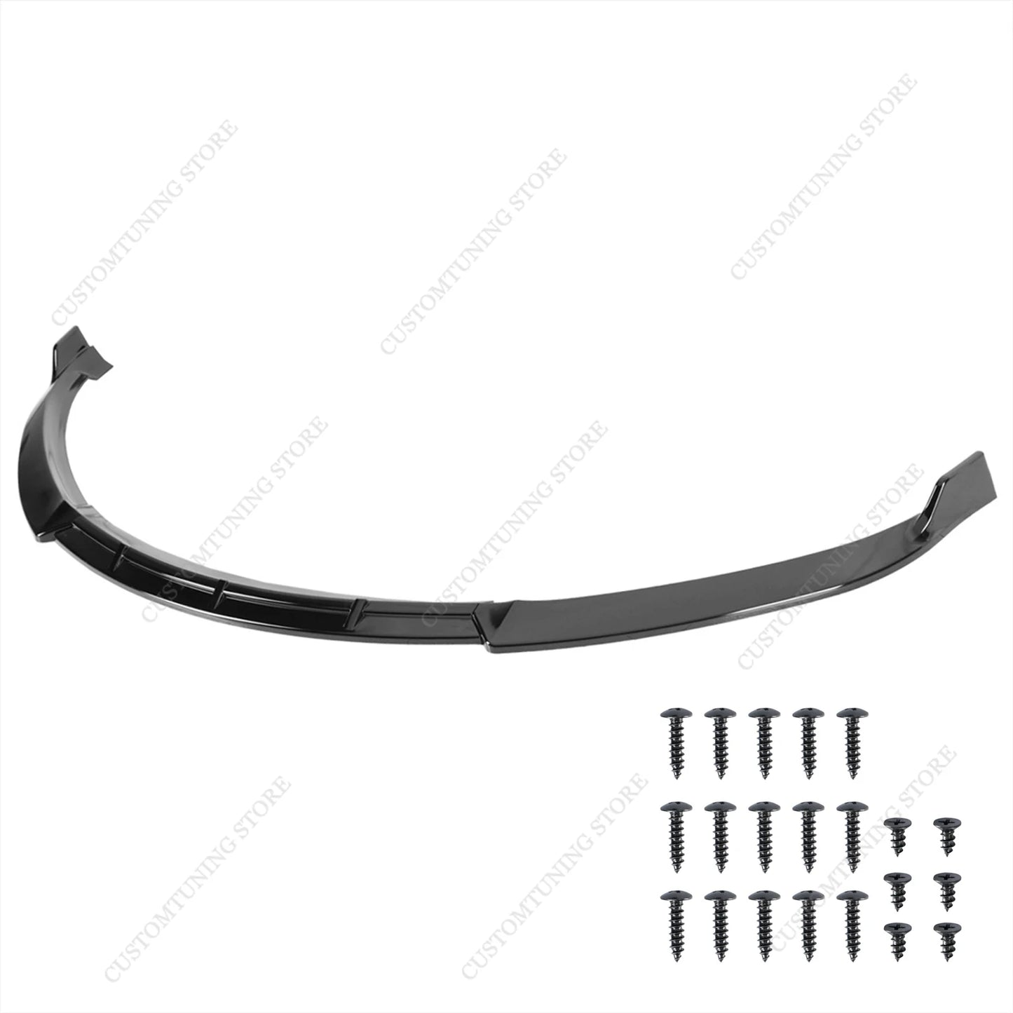 Lip Spoiler Anteriore Nero Lucido per Tesla Model S 2012-2020