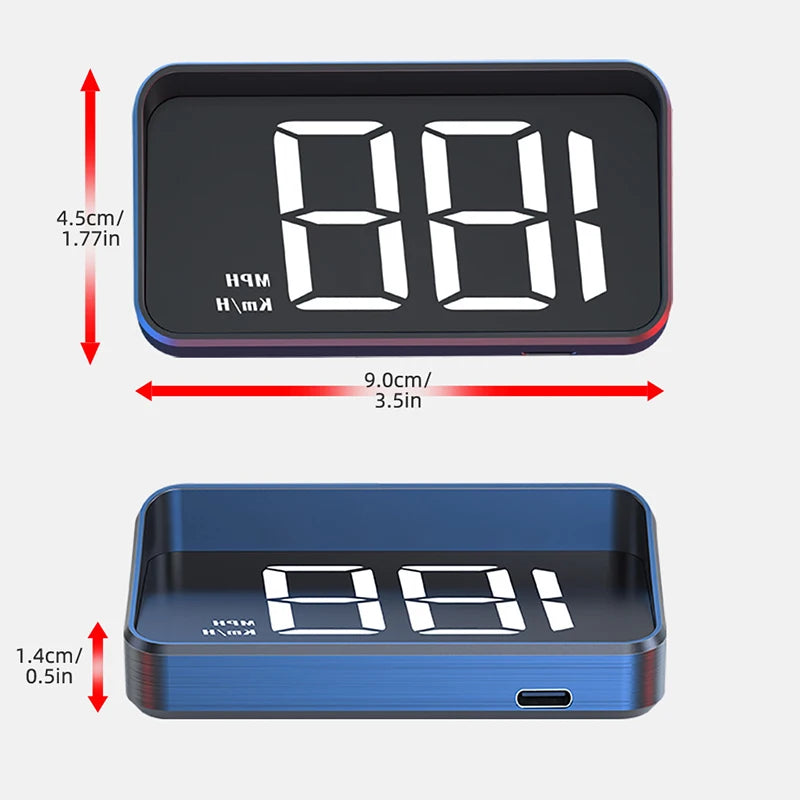 Tachimetro per Auto HUD GPS Head Up Display per parabrezza per i veicoli auto per camion