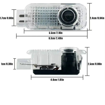 2pcs Led Porta Auto Benvenuto Luce Logo Proiettore Laser Per Audi A1 A3 A4 A5 A6 B5 B6 B7 B8 C5 C6 C7 A7 A8 Q3 Q5 8V Accessori Auto