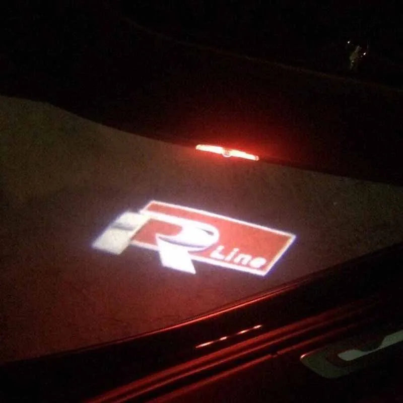 Proiettori logo porta auto a LED per VW Golf 5/6/7, R/GTI/GTD/GTE, Touareg, CC, Passat (B6 - B9), C6-C8