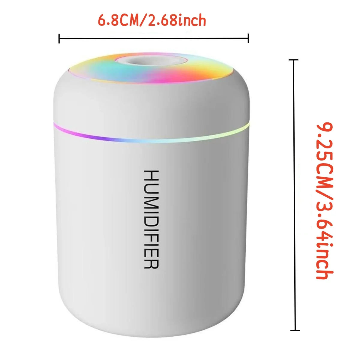 180ML Mini USB Humidifier Electric Aroma Diffuser Essential Oil Purifier Aromatherapy Mist Maker Car Lights