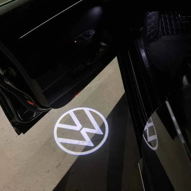Proiettori logo porta auto a LED per VW Golf 5/6/7, R/GTI/GTD/GTE, Touareg, CC, Passat (B6 - B9), C6-C8