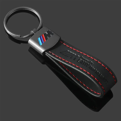 Leather key ring for BMW