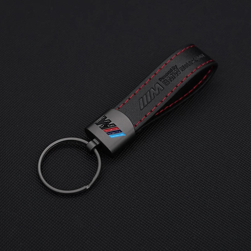 Leather key ring for BMW