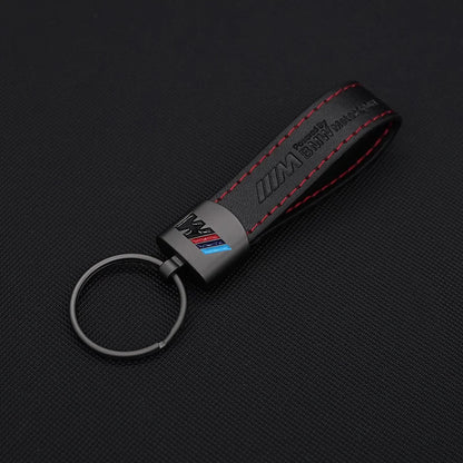Leather key ring for BMW