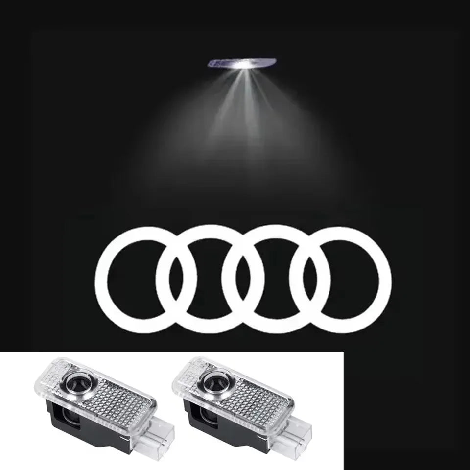 2pcs Led Porta Auto Benvenuto Luce Logo Proiettore Laser Per Audi A1 A3 A4 A5 A6 B5 B6 B7 B8 C5 C6 C7 A7 A8 Q3 Q5 8V Accessori Auto