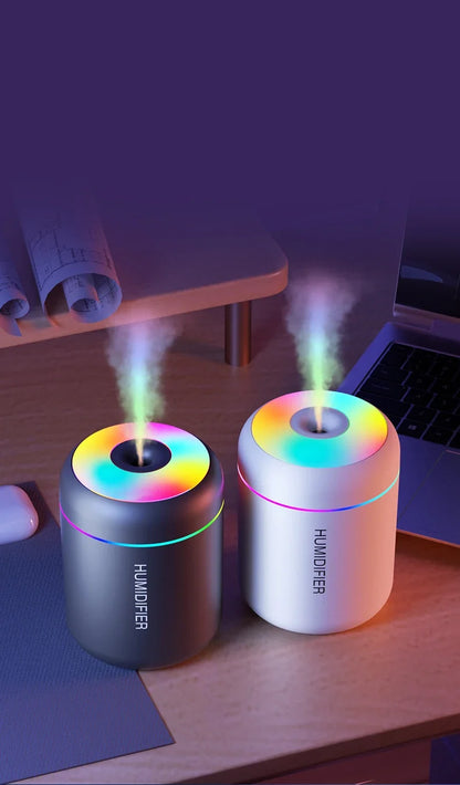 180ML Mini USB Humidifier Electric Aroma Diffuser Essential Oil Purifier Aromatherapy Mist Maker Car Lights