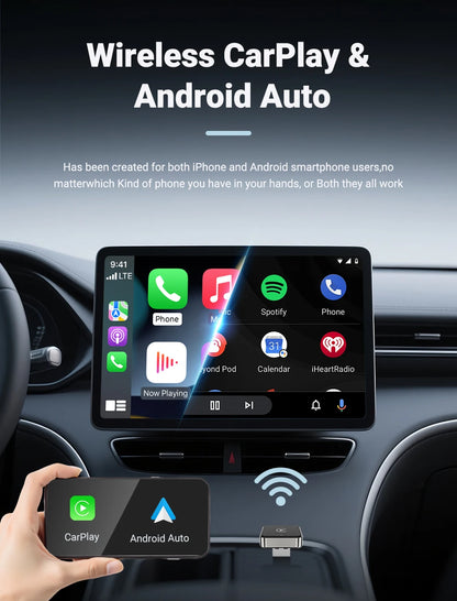 Adattatore Wireless CarPlay e Android Auto – Plug & Play XUDA