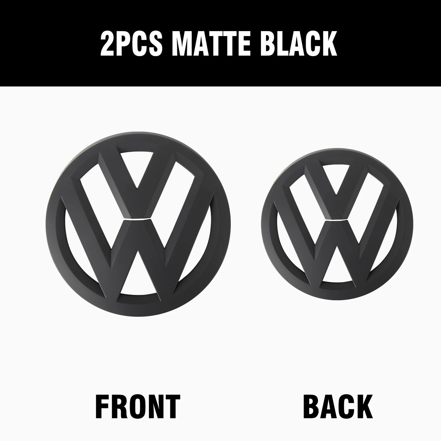 2 pezzi auto cofano anteriore griglia bagagliaio posteriore Volkswagen VW