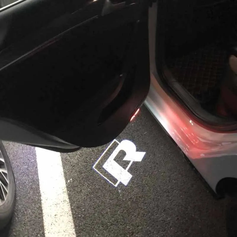 Proiettori logo porta auto a LED per VW Golf 5/6/7, R/GTI/GTD/GTE, Touareg, CC, Passat (B6 - B9), C6-C8